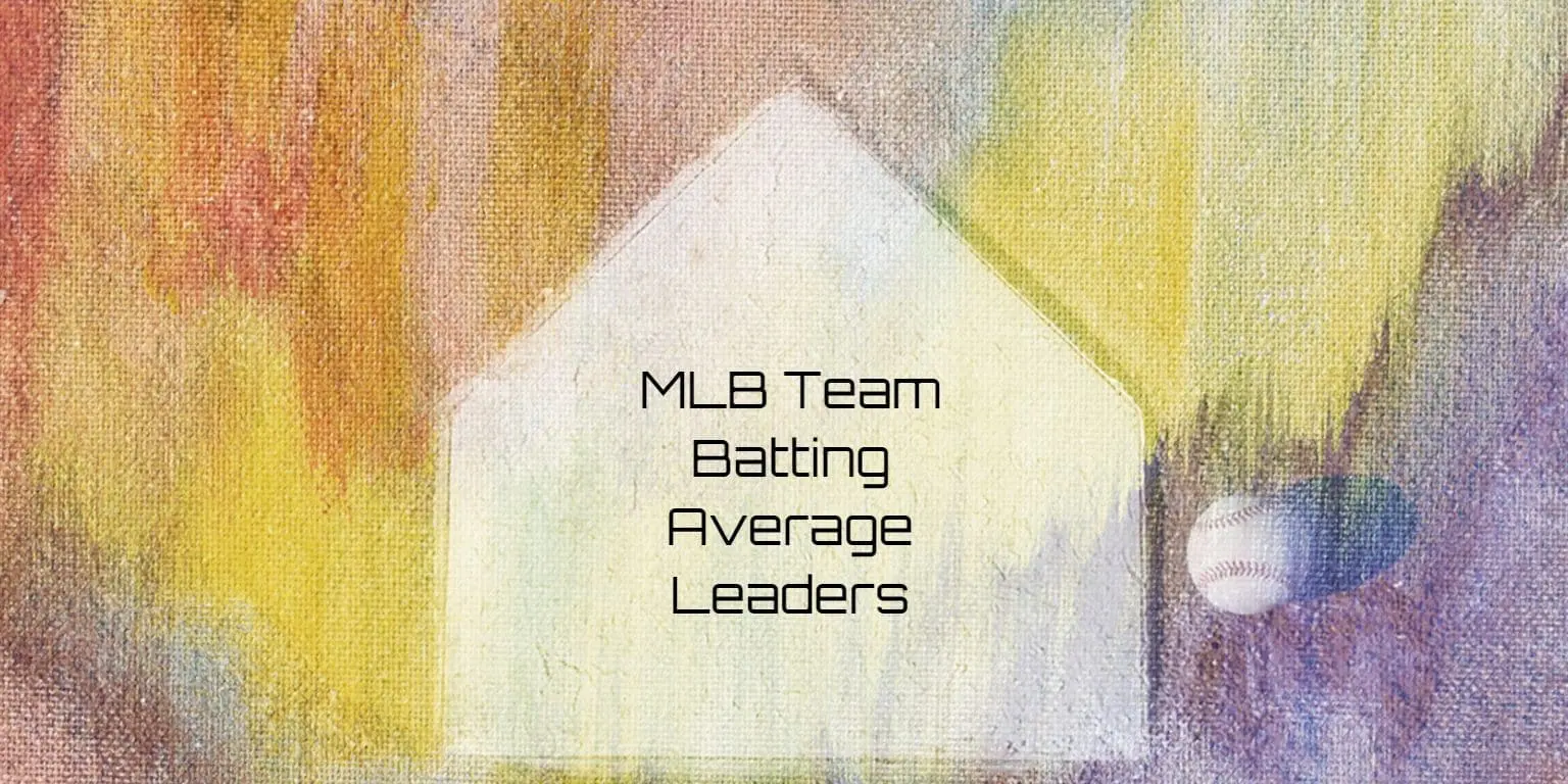 MLB Team Batting Average Leaders