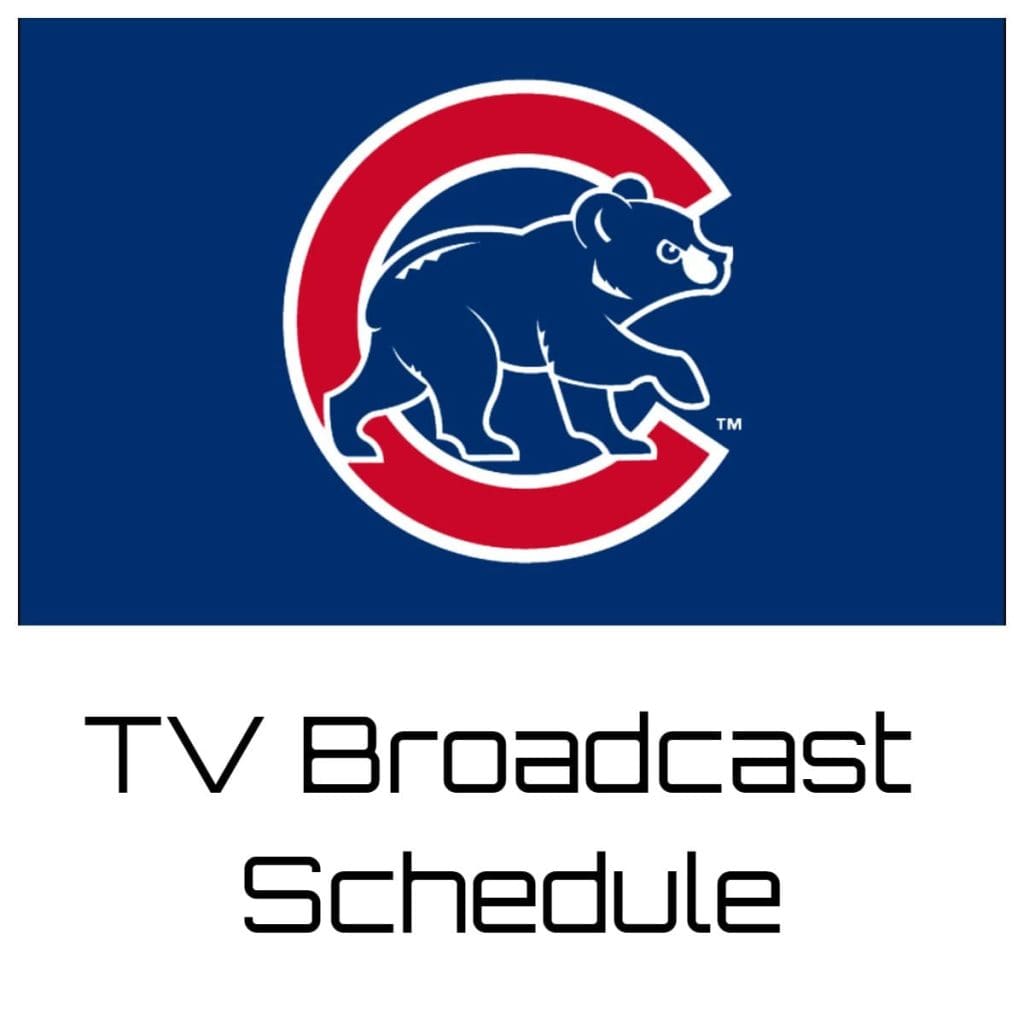 Chicago Cubs TV Broadcast Schedule 2024 Marquee