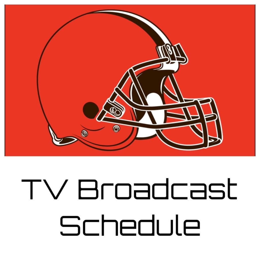 Cleveland Browns TV Broadcast Schedule 202324 Printable PDF