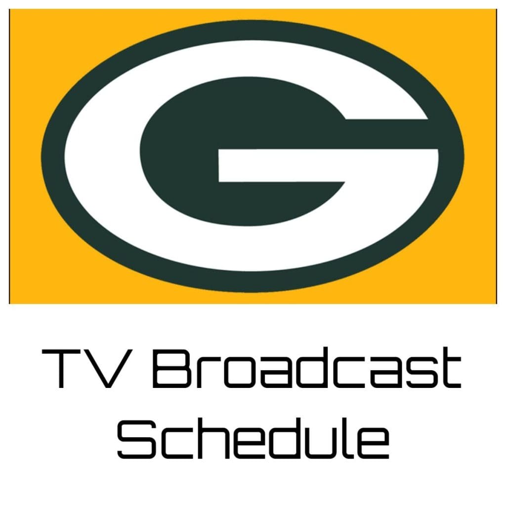 Green Bay Packers TV Broadcast Schedule 202324 Printable PDF