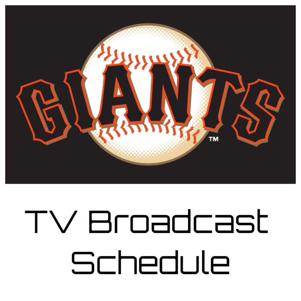 San Francisco Giants TV Broadcast Schedule 2024 NBC Bay Area