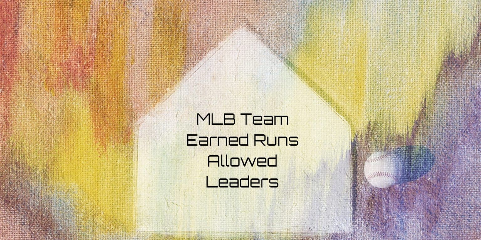 MLB Team Earned Runs Allowed Leaders