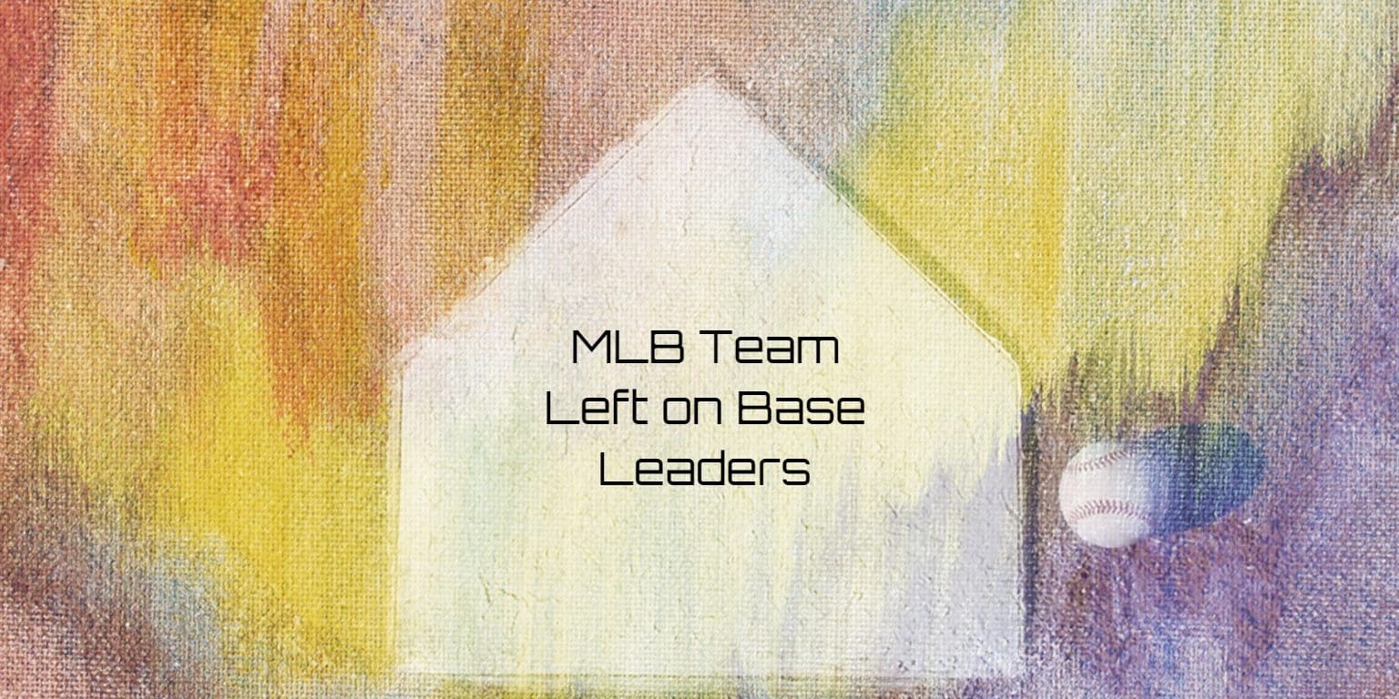 MLB Team Left on Base Leaders 2024 Team Rankings
