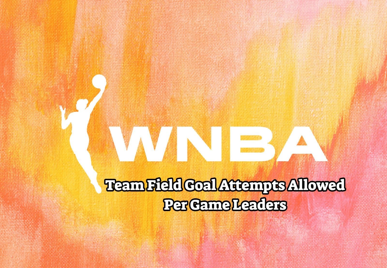 WNBA Team Field Goal Attempts Allowed Per Game Leaders 2023? Team