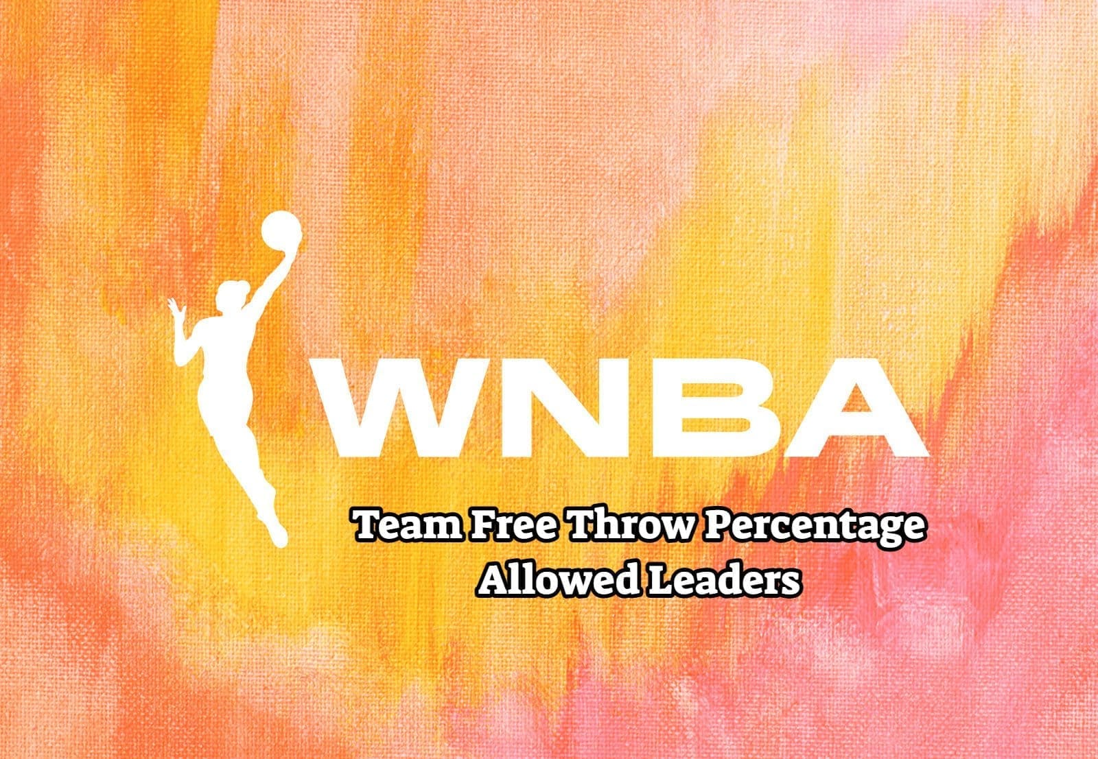 WNBA Team Free Throw Percentage Allowed Leaders