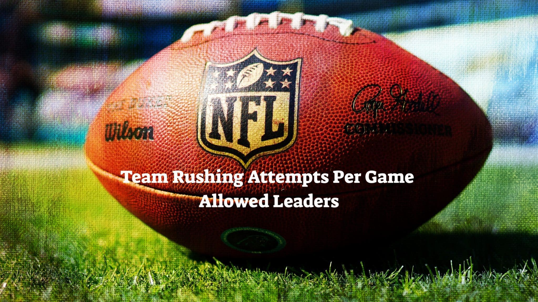 NFL Team Rushing Attempts Per Game Allowed Leaders 202324? Team Rankings