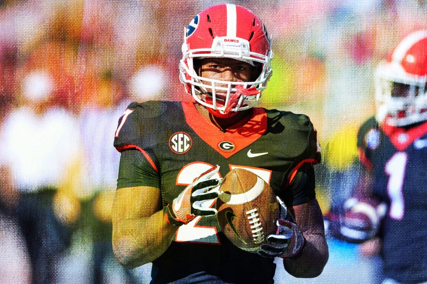 Nick Chubb College Stats