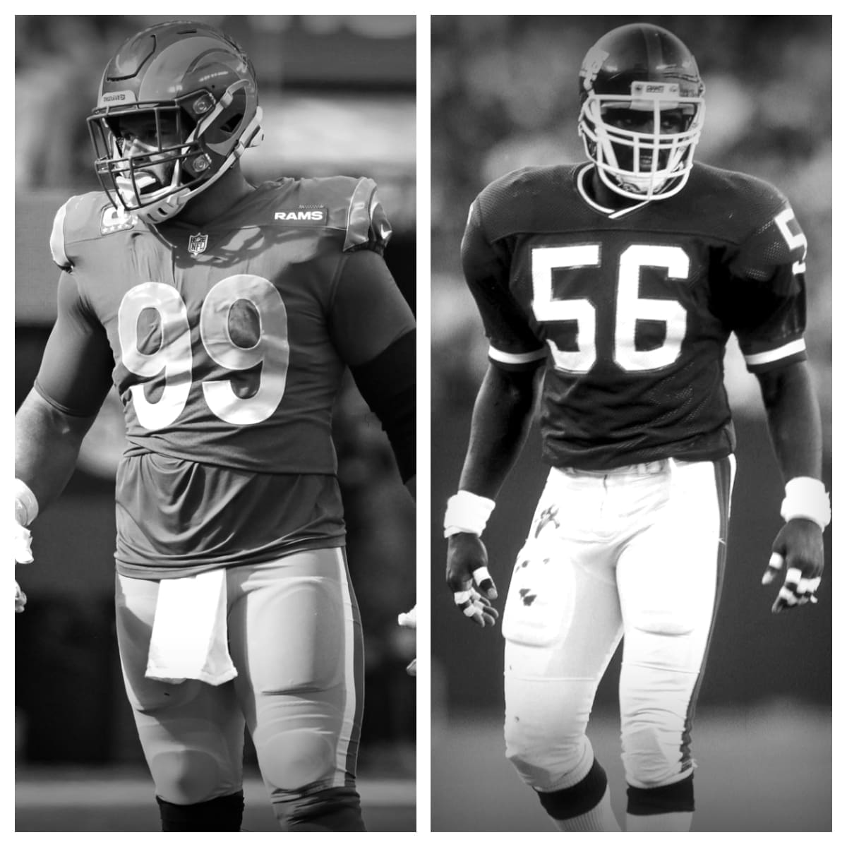 Aaron Donald vs Lawrence Taylor Stats Comparison | Career Side by Side ...