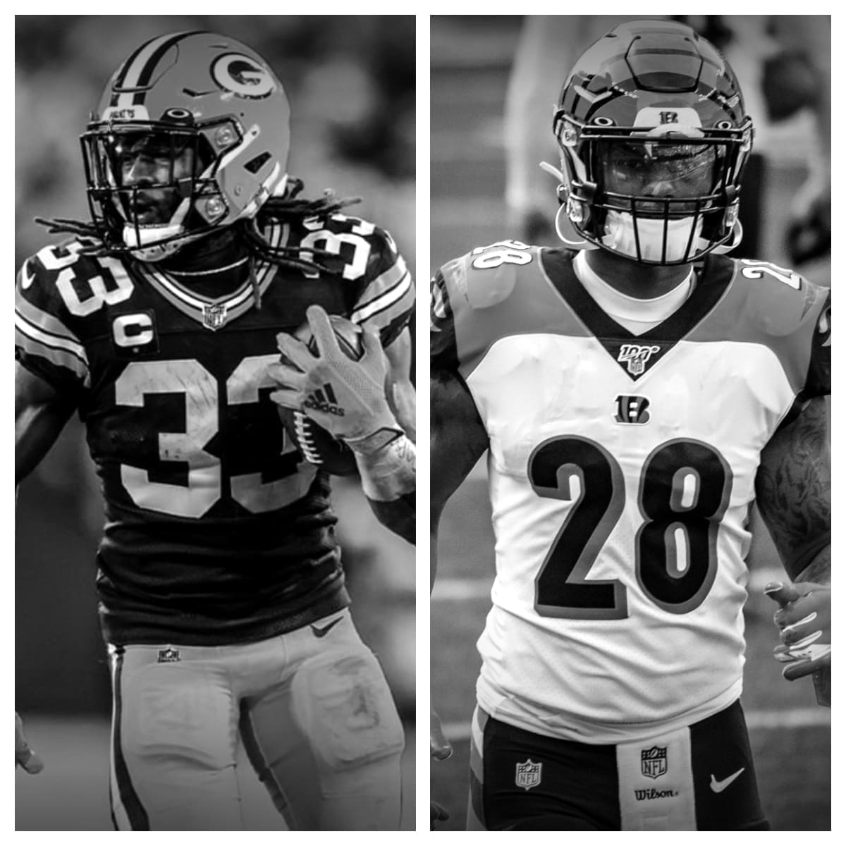 Aaron Jones vs Joe Mixon