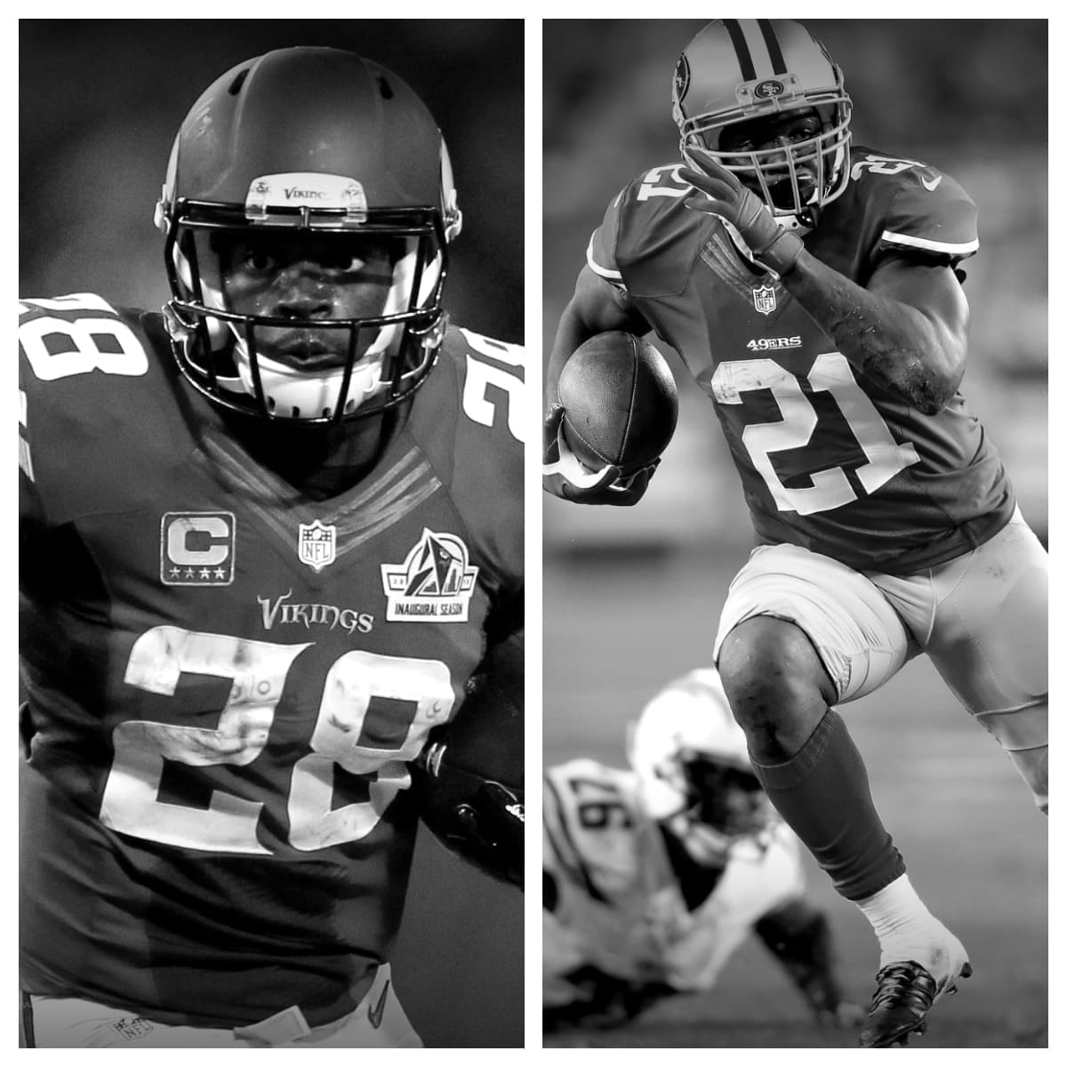 Adrian Peterson vs Frank Gore