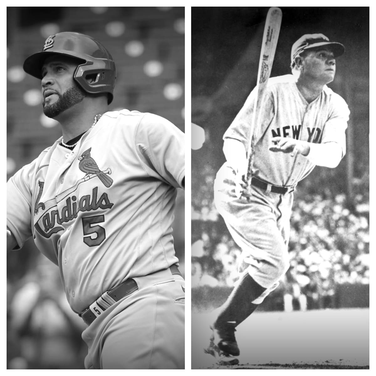 Albert Pujols vs Babe Ruth