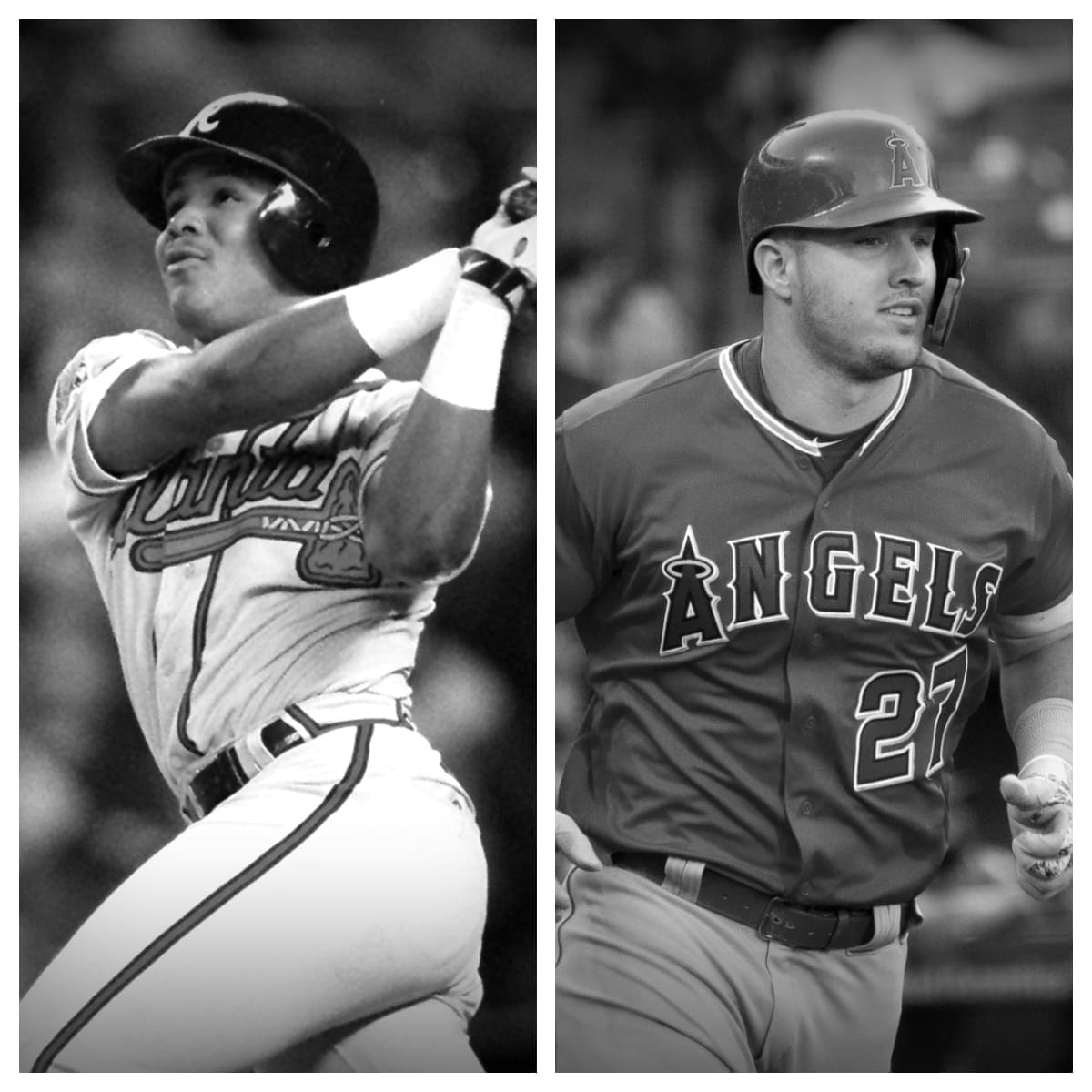 Andruw Jones vs Mike Trout