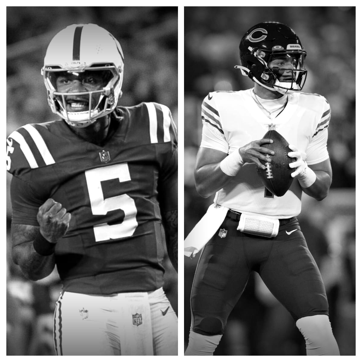 Anthony Richardson vs Justin Fields Stats Comparison | Career Side by ...