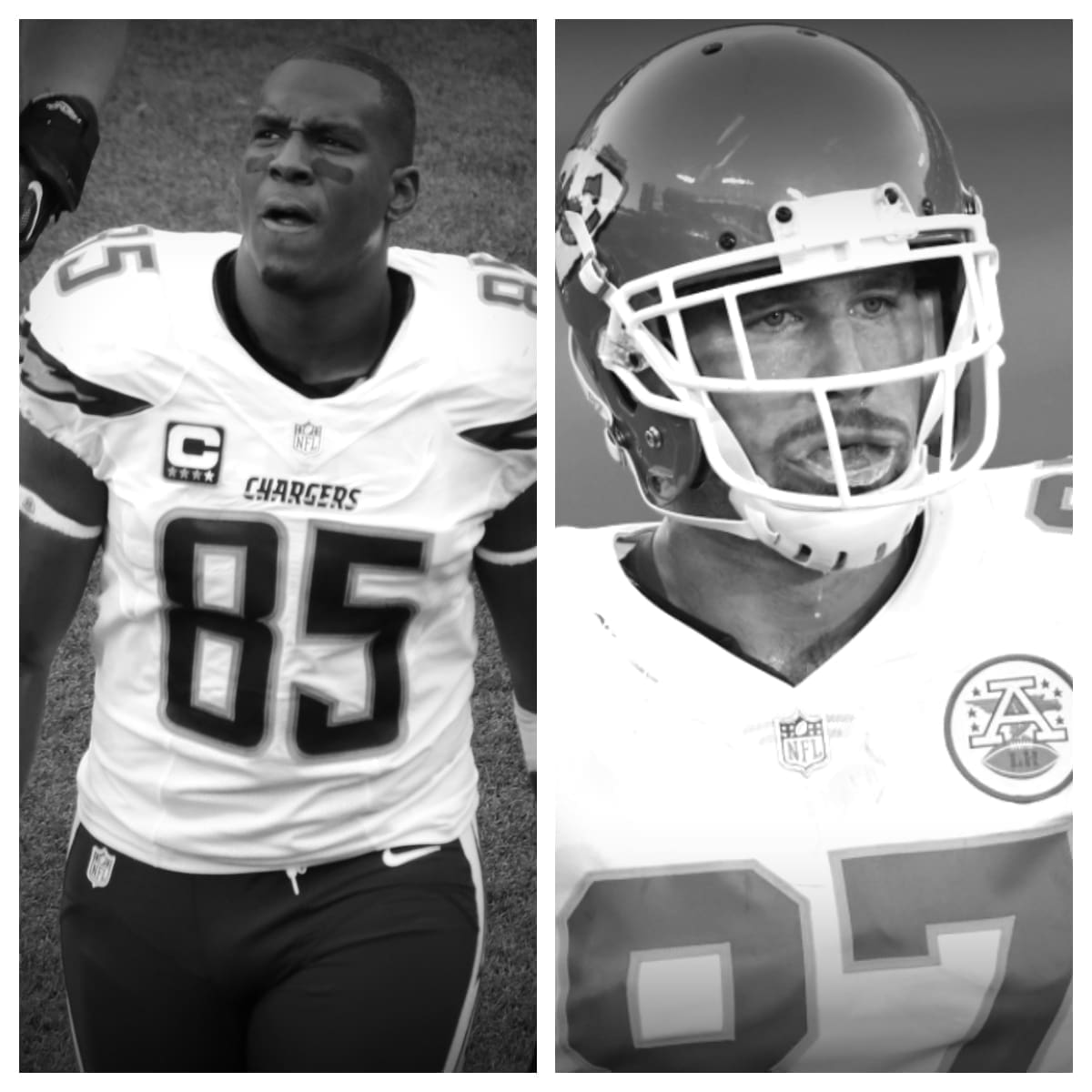 Antonio Gates vs Travis Kelce