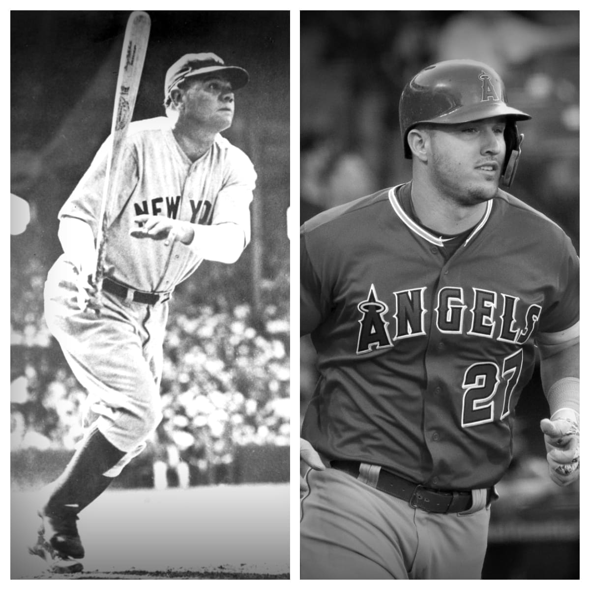 Babe Ruth vs Mike Trout