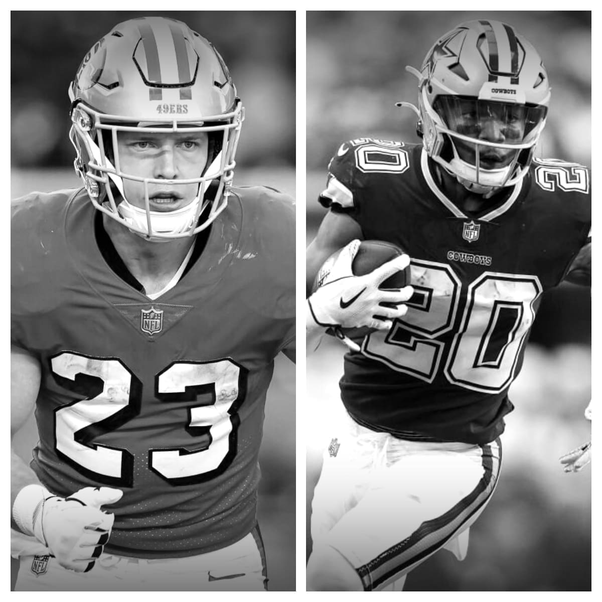 Christian McCaffrey vs Tony Pollard