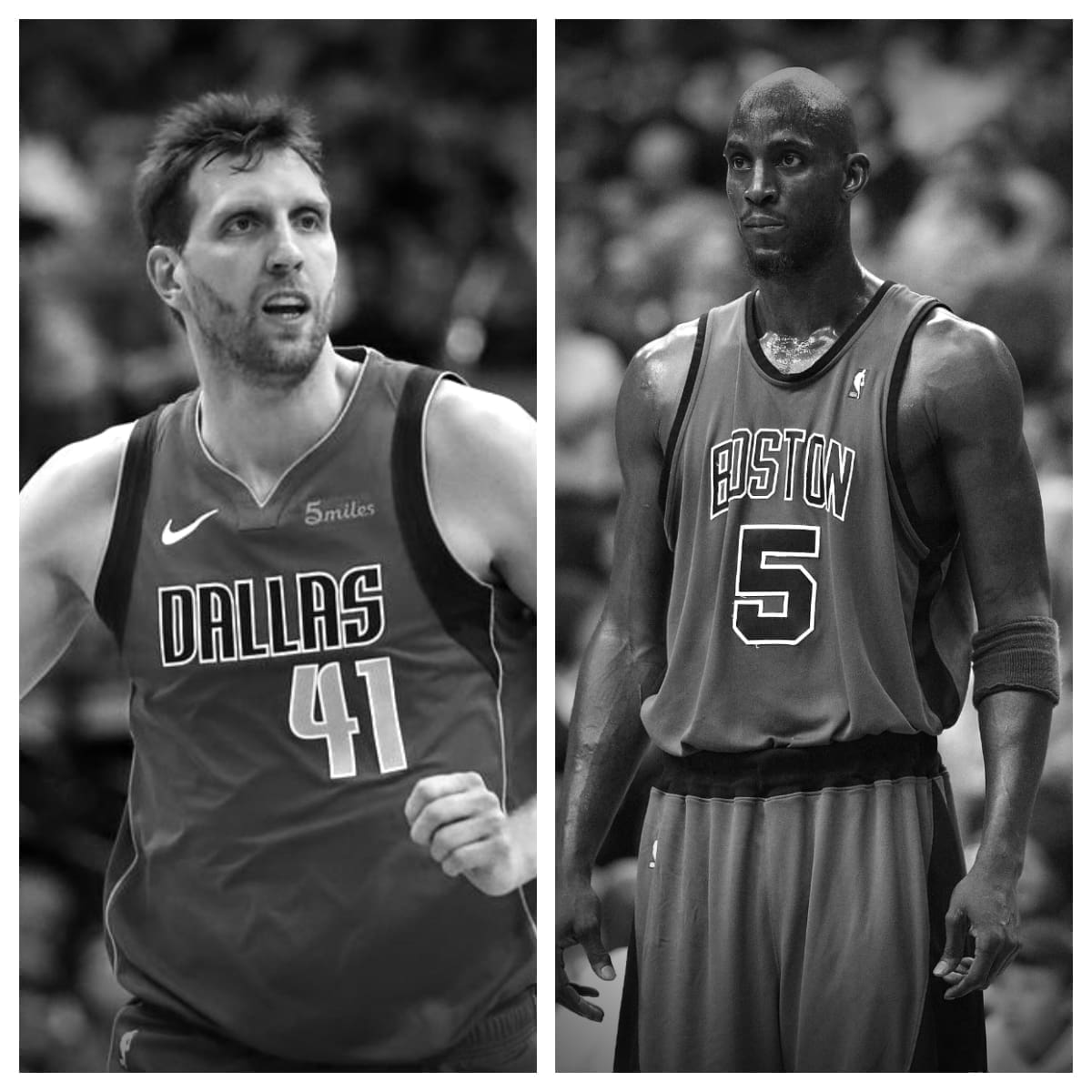 Dirk Nowitzki vs Kevin Garnett