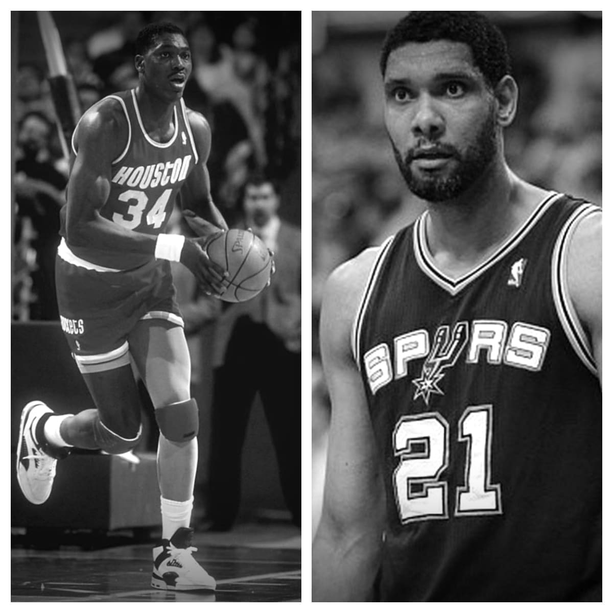 Hakeem Olajuwon vs Tim Duncan