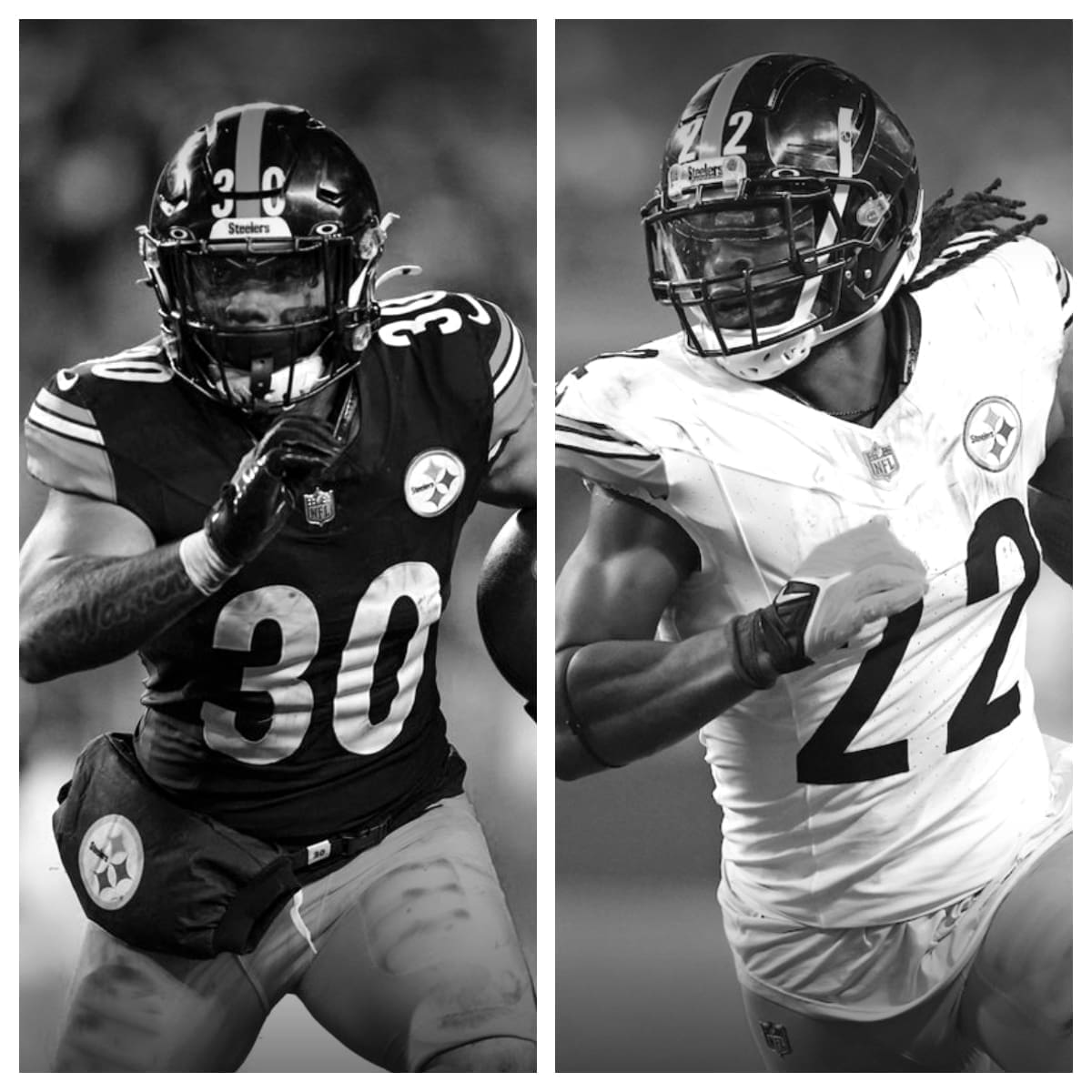 Jaylen Warren vs Najee Harris Stats Comparison Career Side by Side