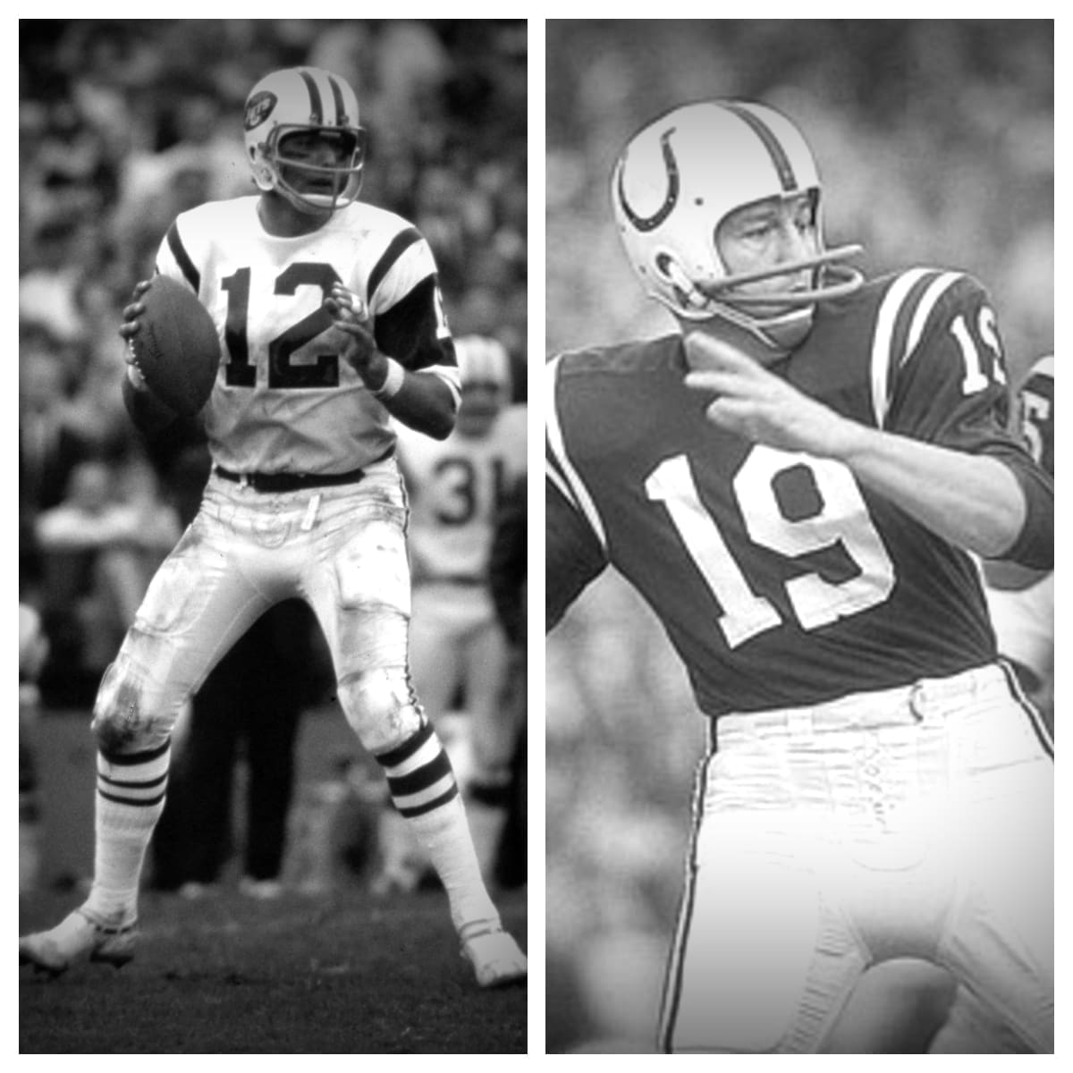 Joe Namath vs Johnny Unitas