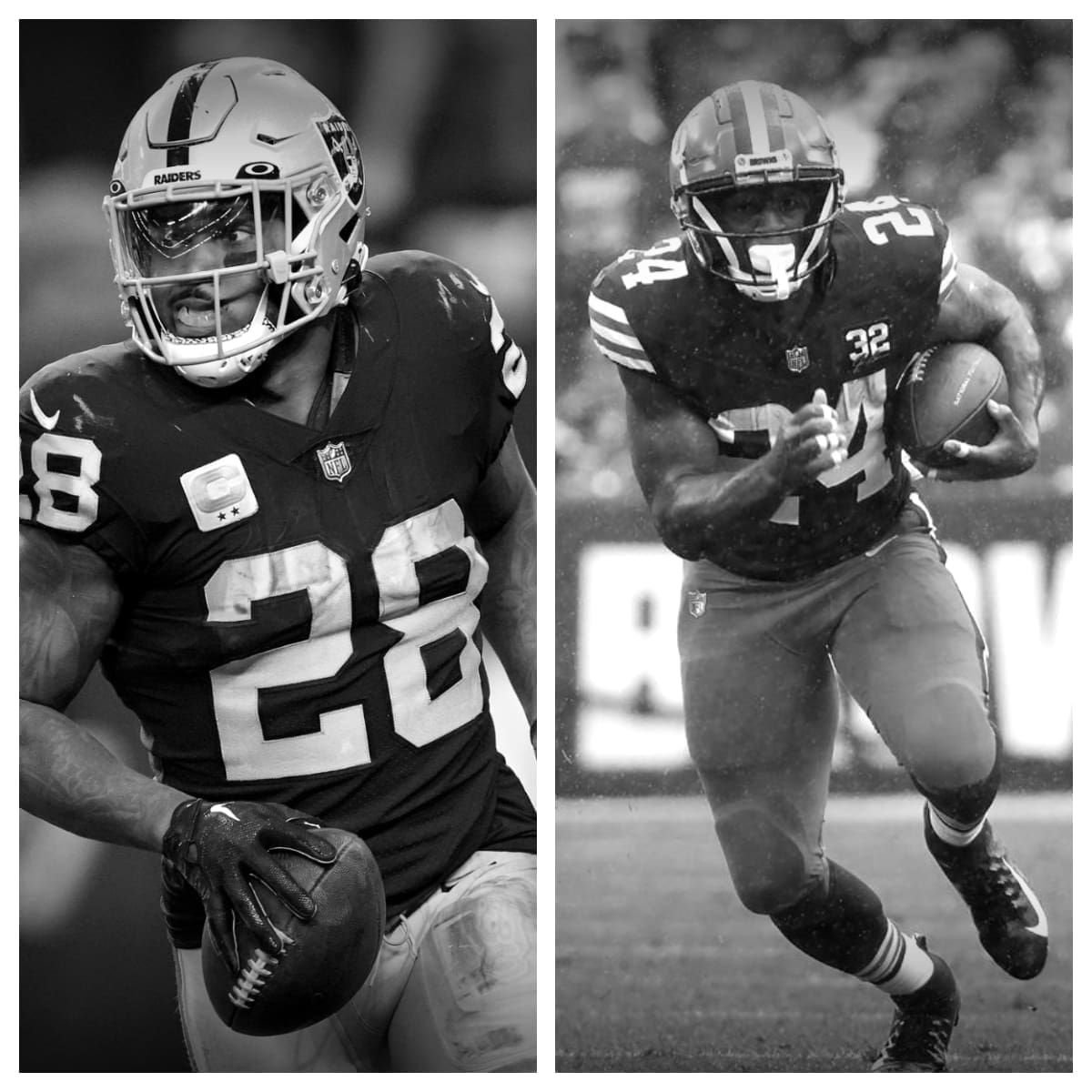 Josh Jacobs vs Nick Chubb