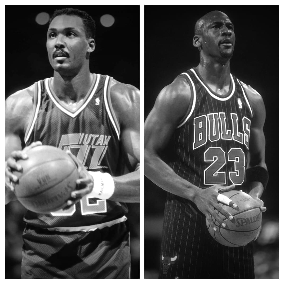 Karl Malone vs Michael Jordan