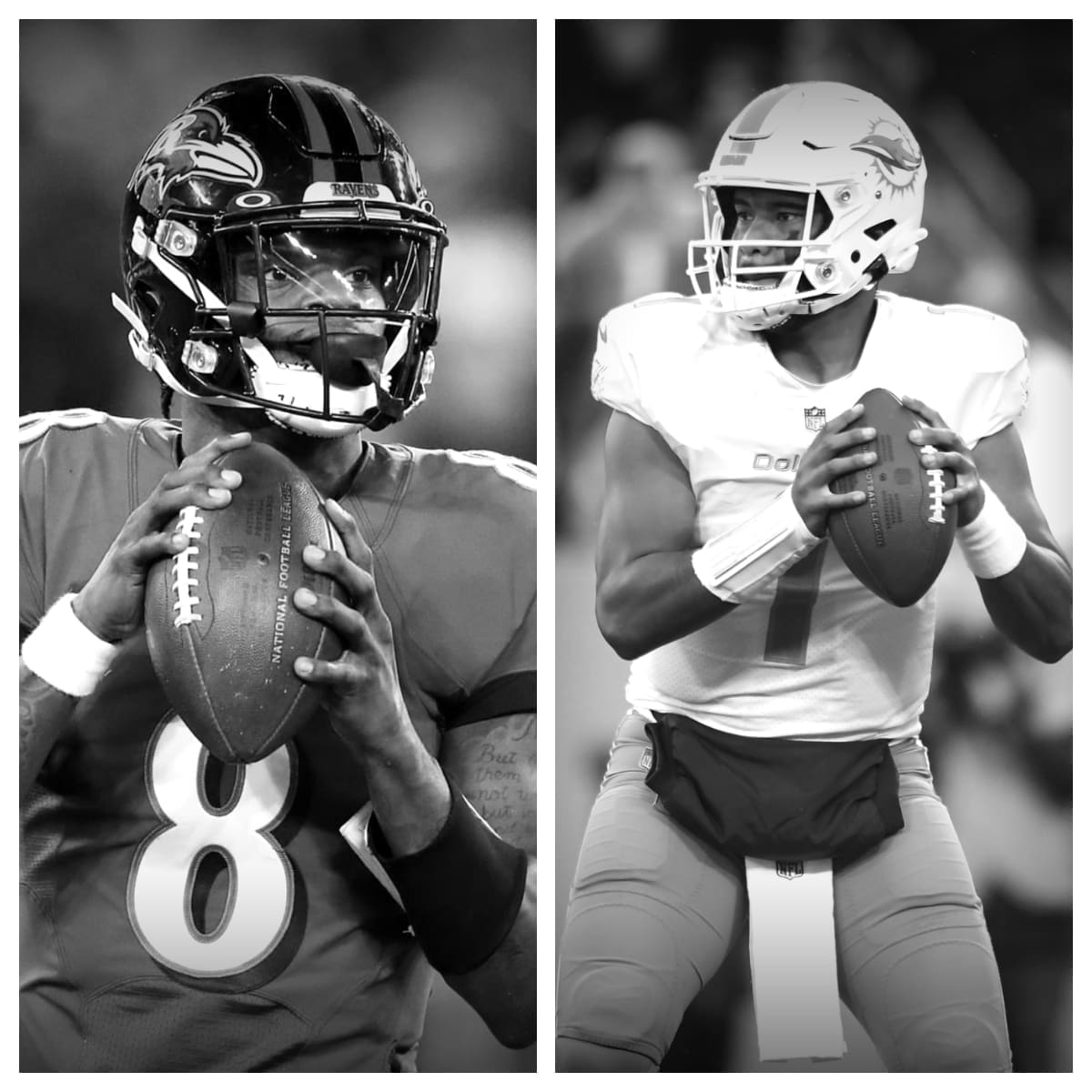 Lamar Jackson vs Tua Tagovailoa