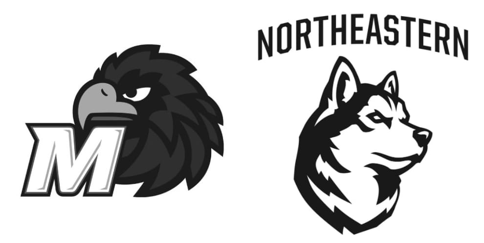 Monmouth Hawks vs Northeastern Huskies Stats