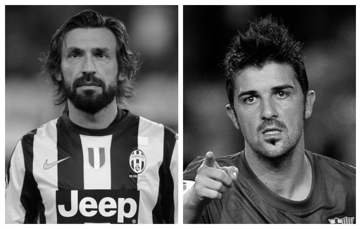 Andrea Pirlo vs David Villa Stats