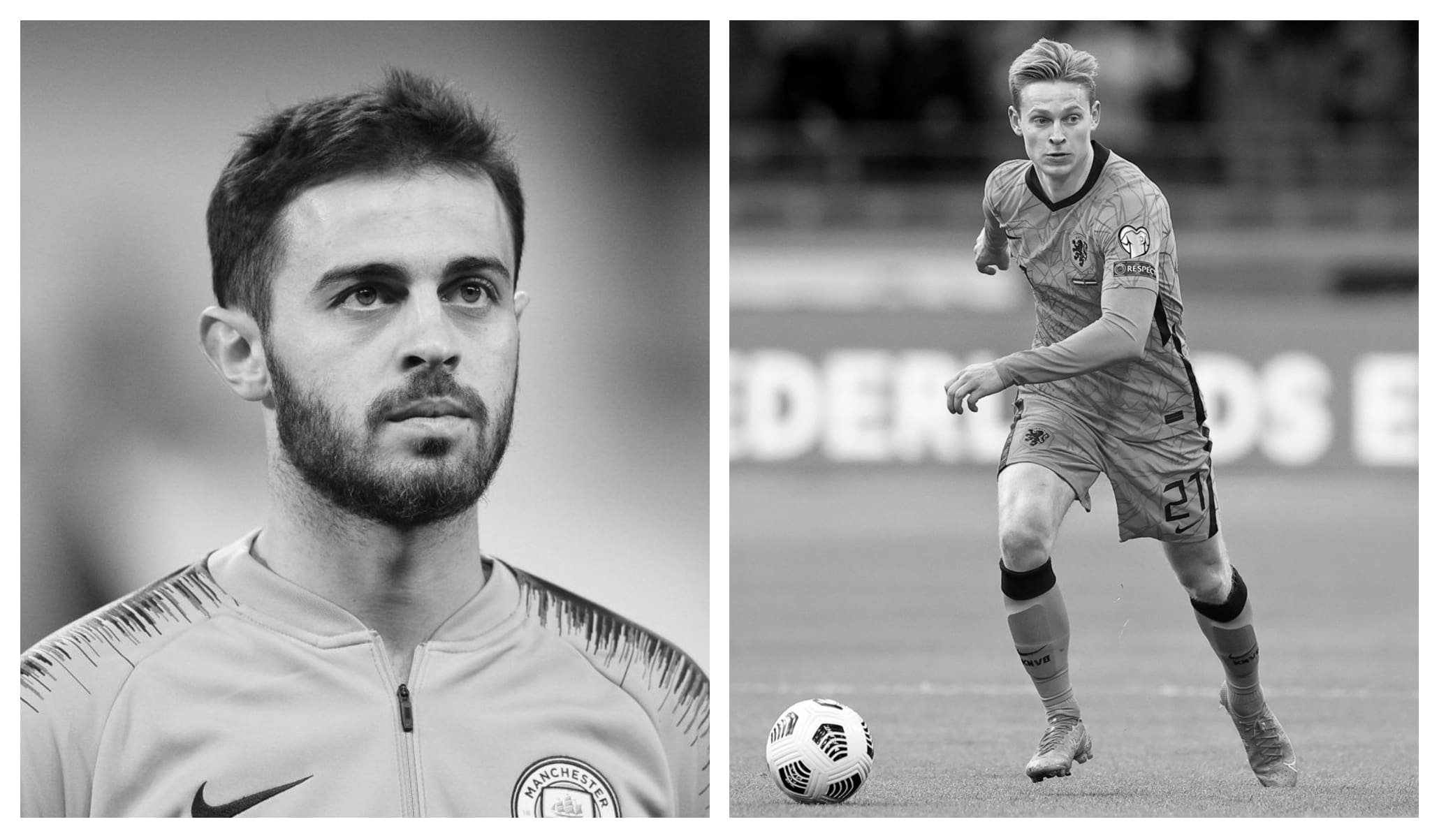 Bernardo Silva vs Frenkie de Jong Stats