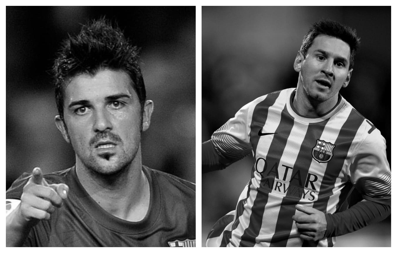 David Villa vs Lionel Messi Stats