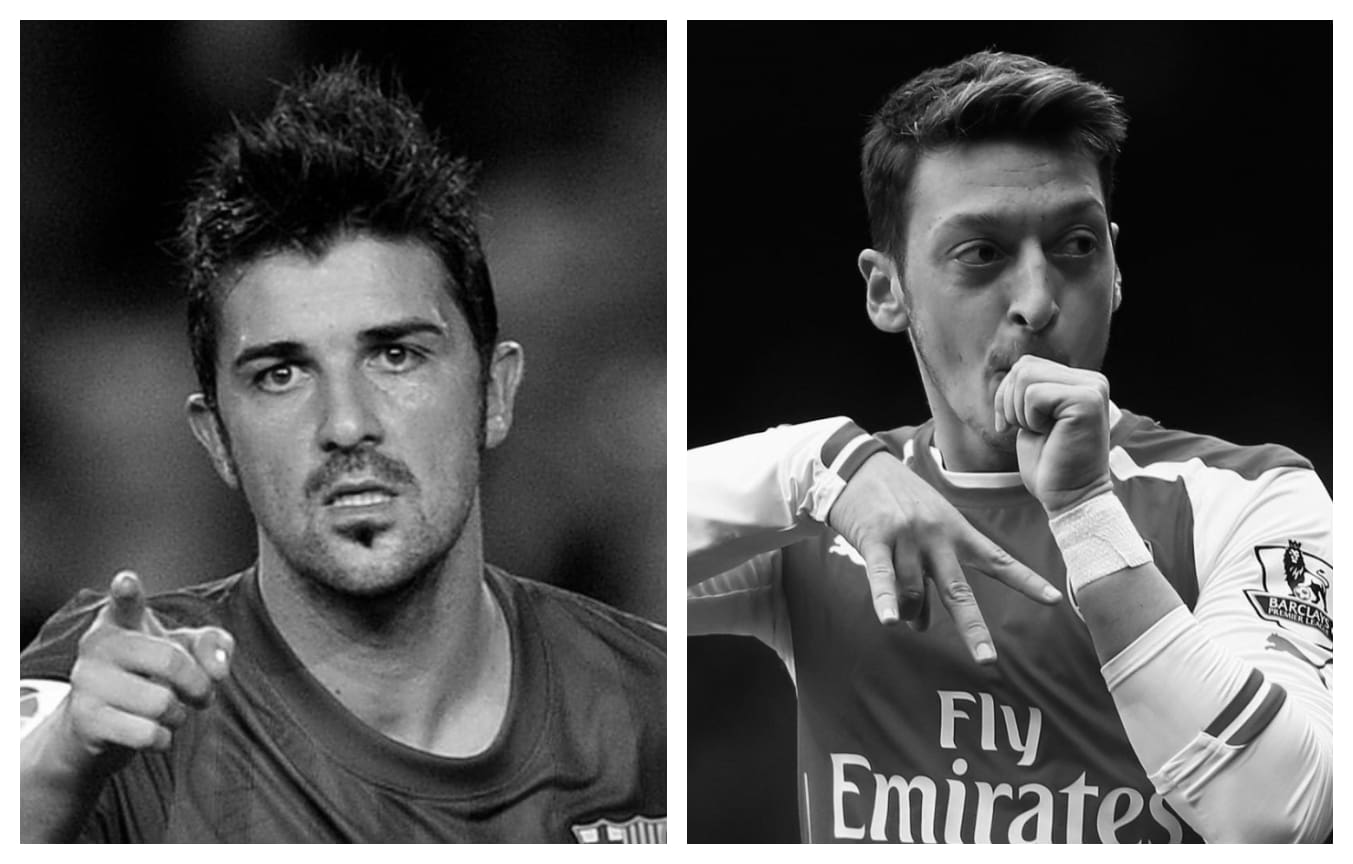 David Villa vs Mesut Ozil Stats