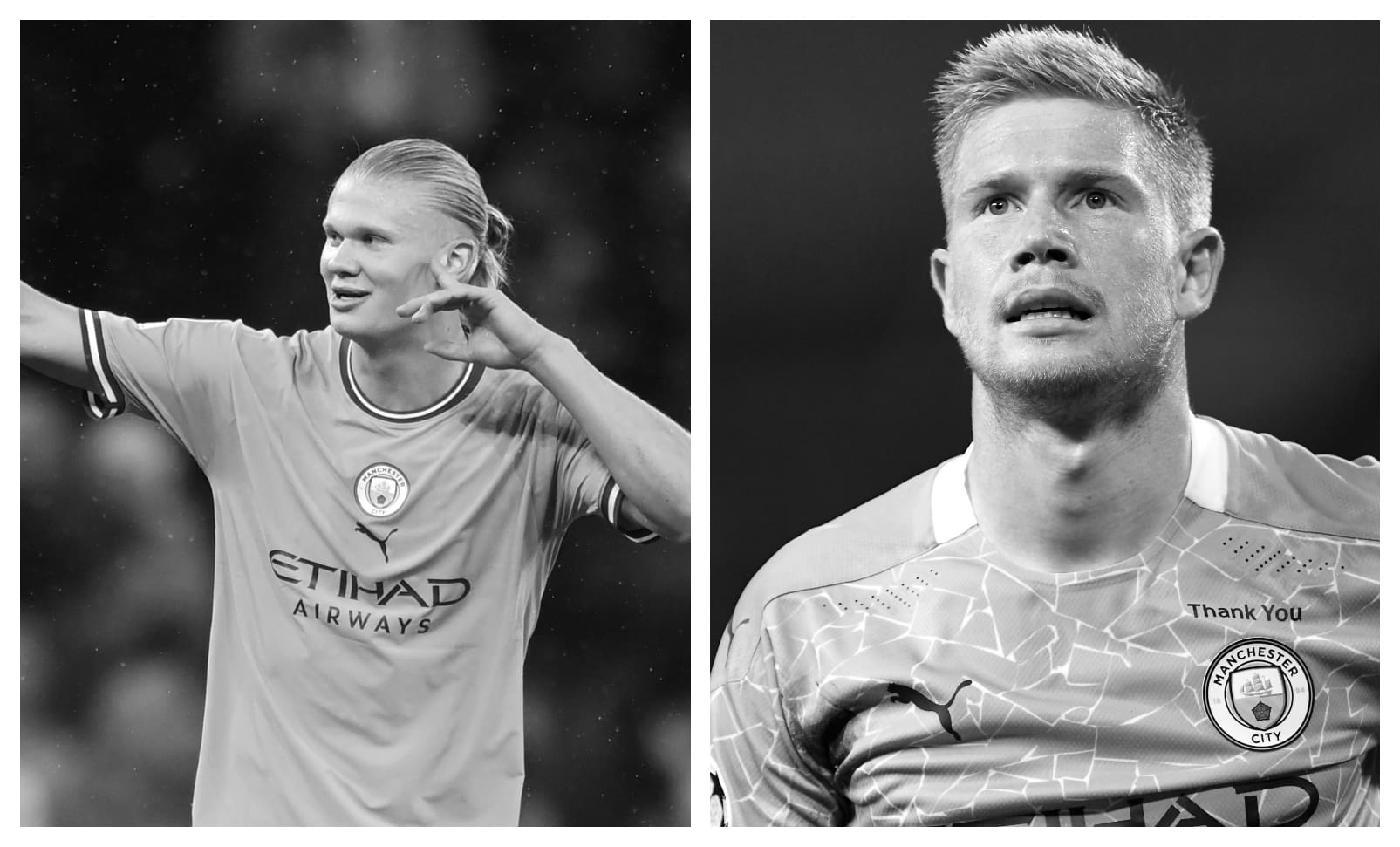 Erling Haaland vs Kevin de Bruyne Stats