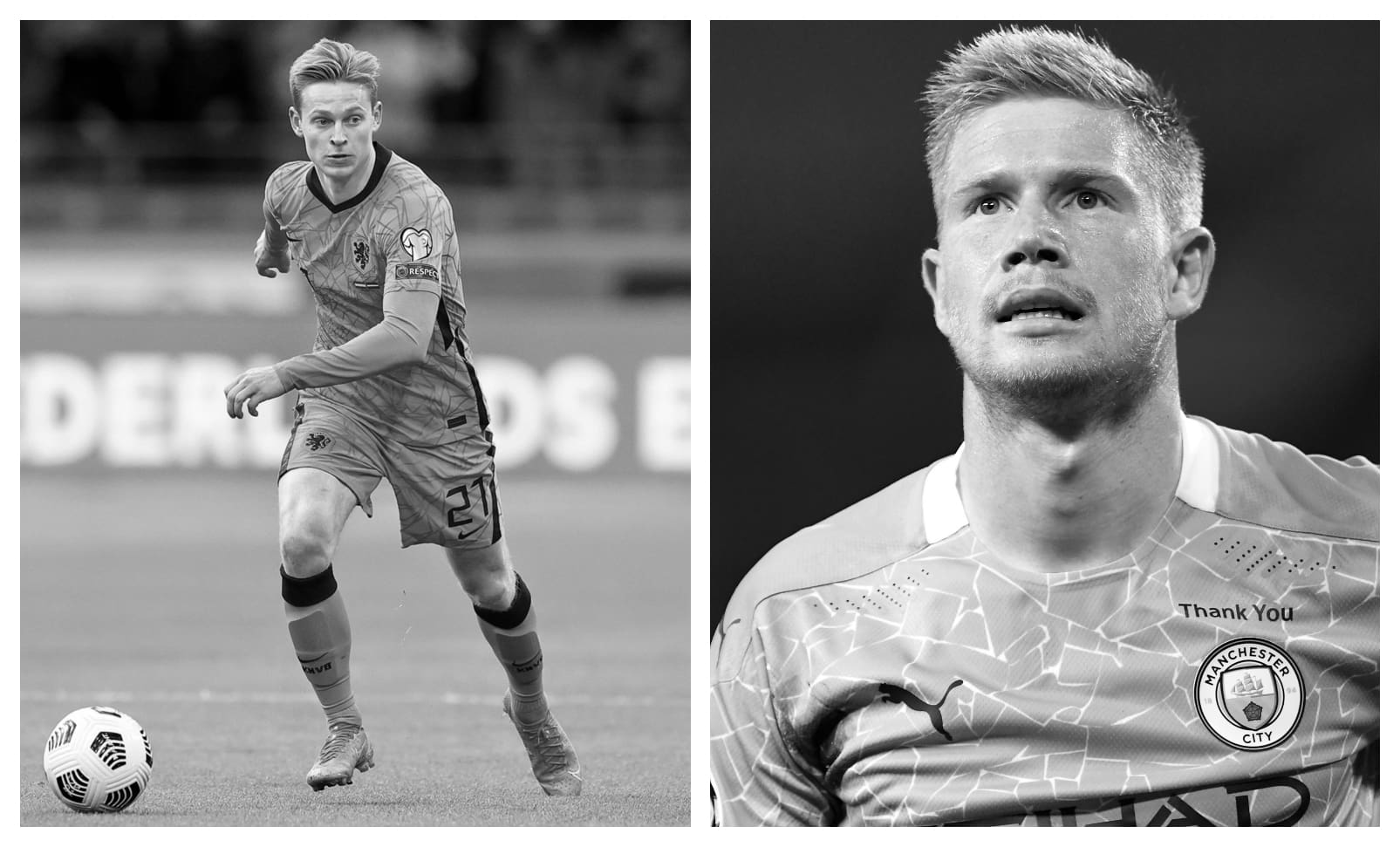 Frenkie de Jong vs Kevin de Bruyne Stats