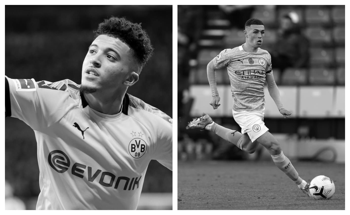 Jadon Sancho vs Phil Foden Stats