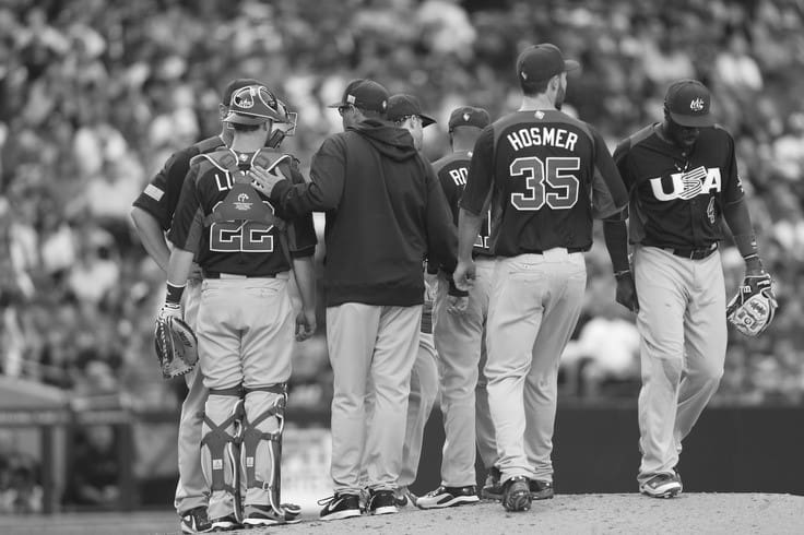 Baseball Meeting At Mound 11