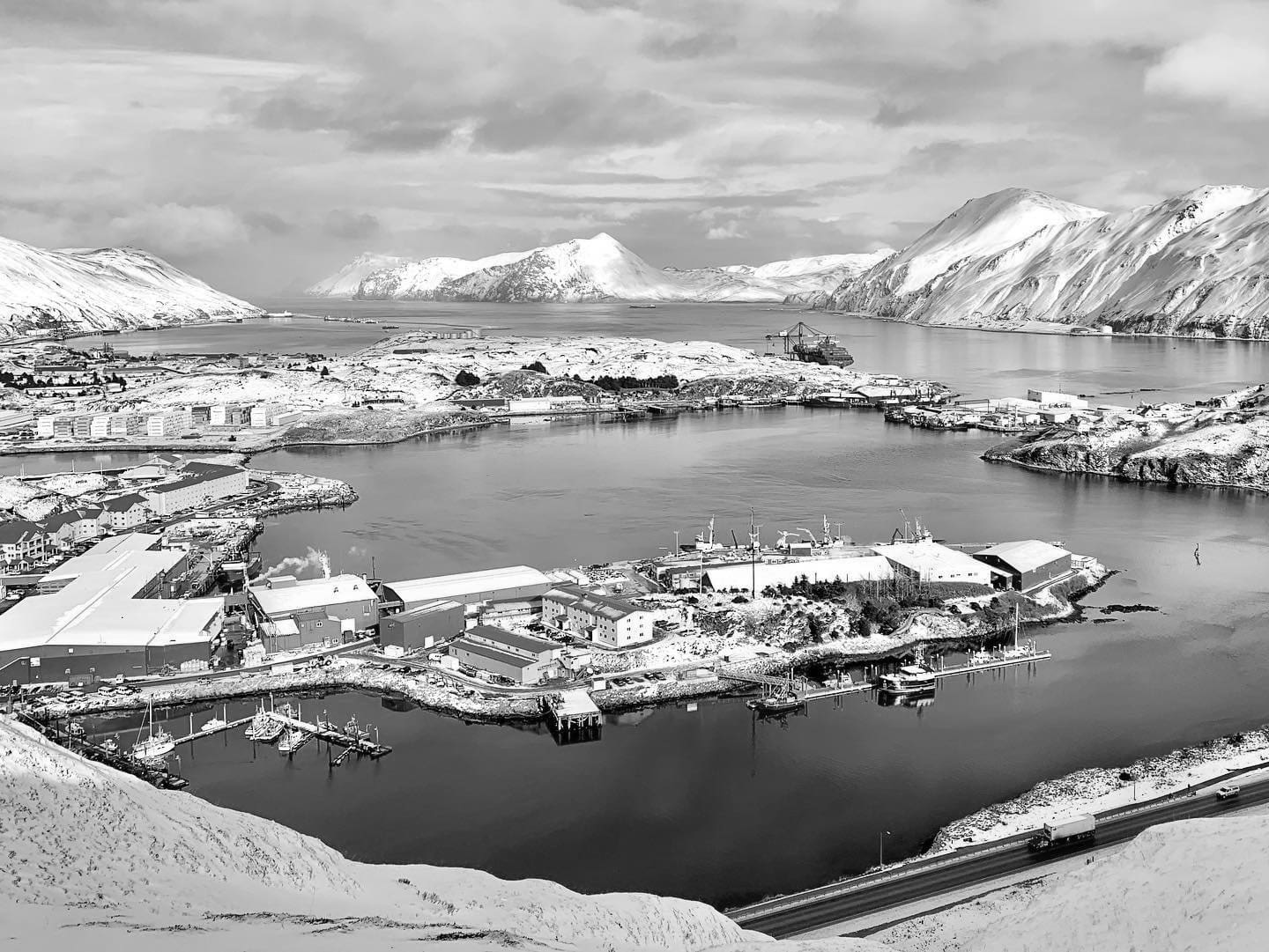 Dutch Harbor Fishing Port Alaska