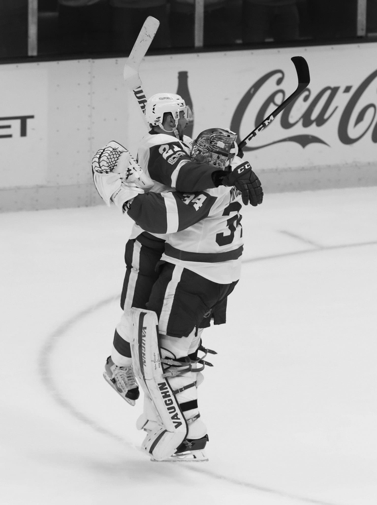 Hockey Goalie Stopping Shot 8