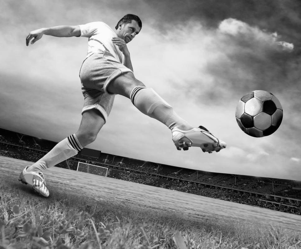 Soccer Player Kicking Ball 43