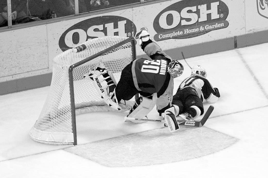 crashing the net hockey