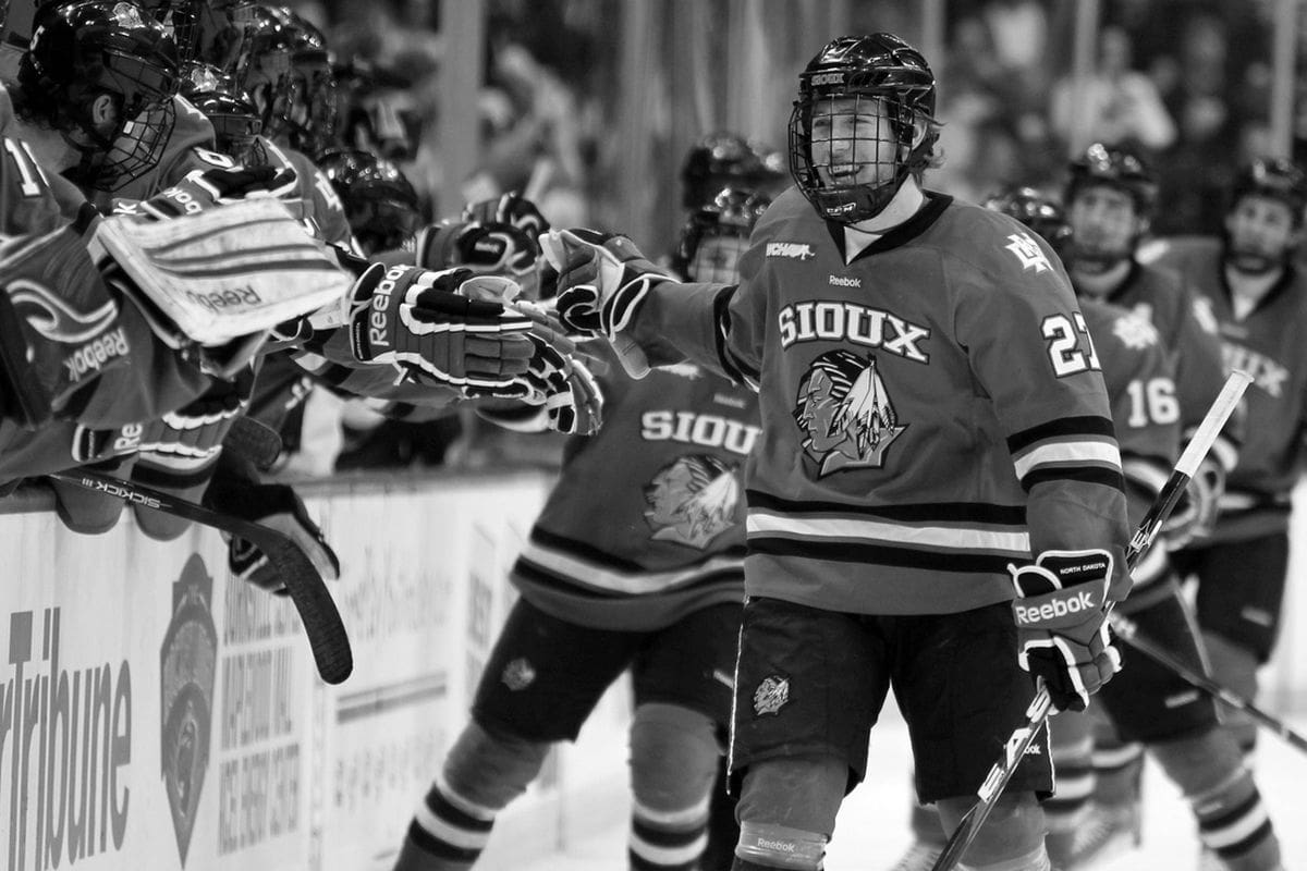 North Dakota Hockey Player Mount Rushmore